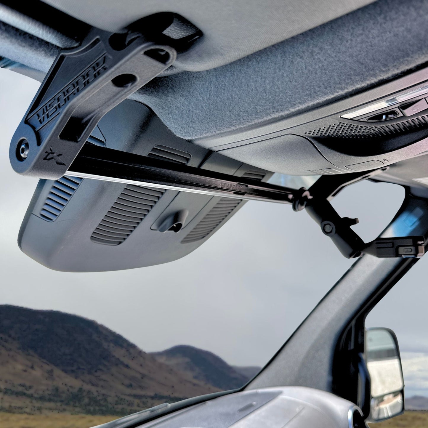 Sprinter Van Visor Tube  Mount for Navigation Devices and Accessories – TERRA X Visordok TubeTrak