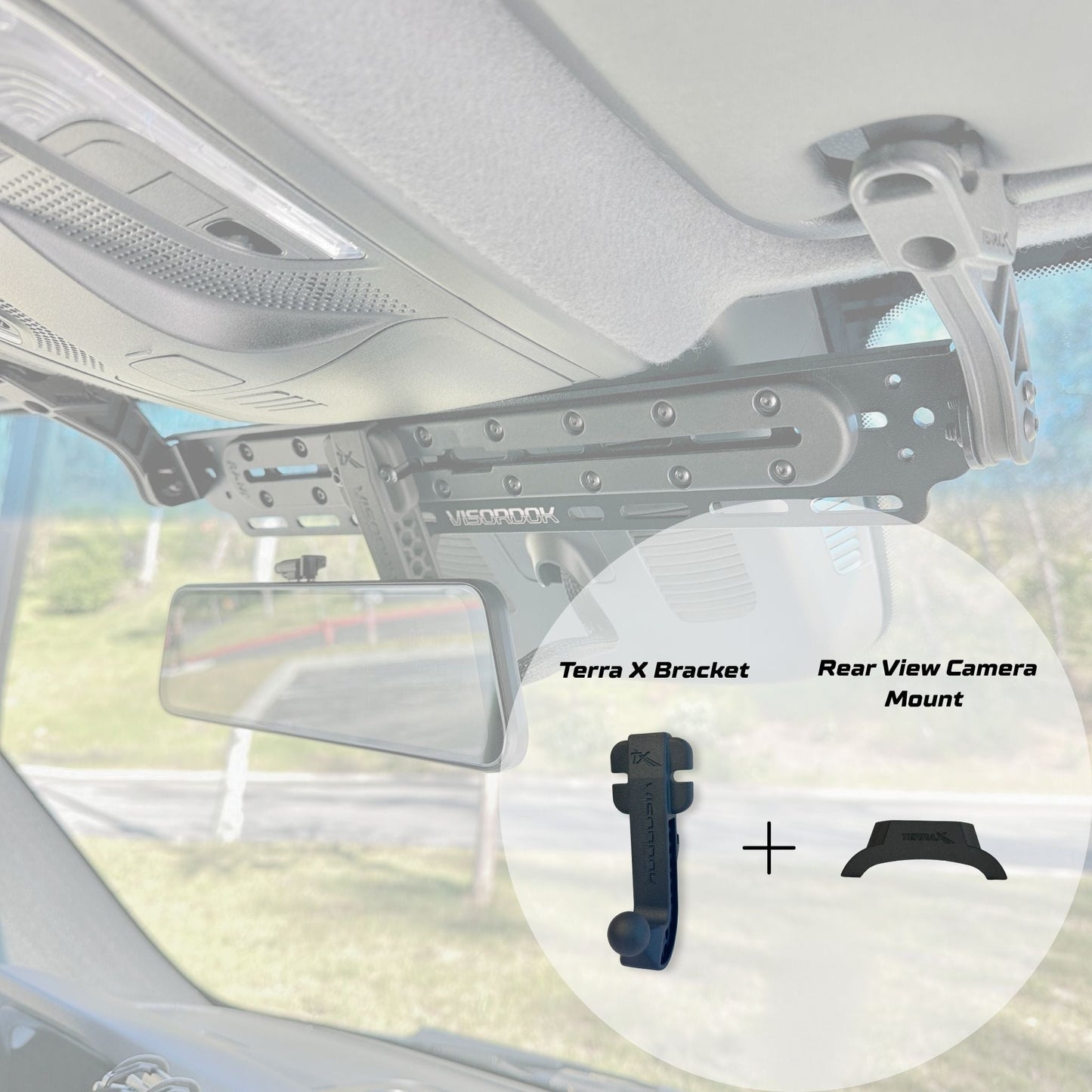 WOLFBOX Dash Cam Visordok Track Mounting Kit